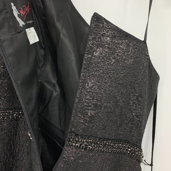 Mac Duggal Dress 66975 One Shoulder Metallic Ruffled Evening Gown - Picture 13 of 16